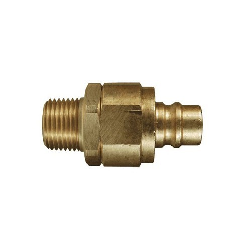 Dixon® V6M6-B Interchange Valved Male Plug, Brass