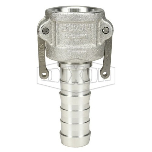 Dixon® 100-C-AL Cam and Groove Coupler, Coupling, 1 in Nominal, Female Coupler x Hose Shank, Aluminum