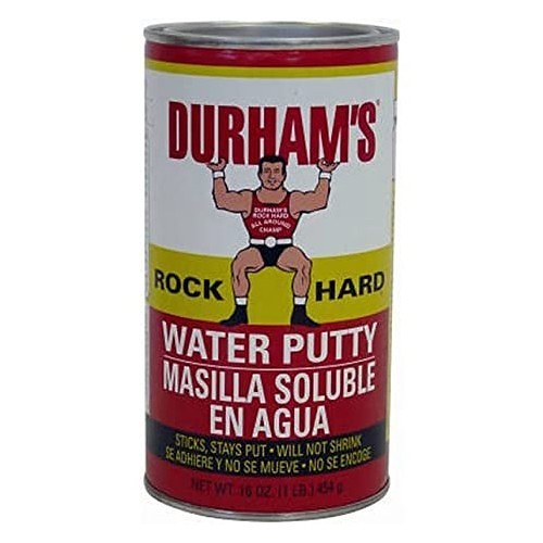 Donald Durham Company 1-LB Rock Hard Water Putty, 1 lb, Can, Solid, Cream