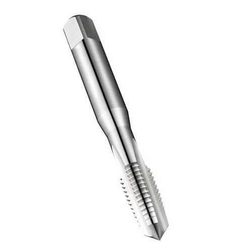 Dormer 0154663 Straight Flute Tap, Right Hand Cutting, M8 x 1.25 mm Thread, 3 Flutes, Bright, High Speed Steel, Free Machining and Plain Carbon Steel Material Application