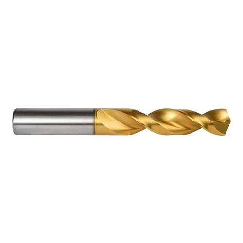 Dormer 062318 Short Length Drill Bit, 9/32 in Drill, High Speed Steel, Tin Coated Drill