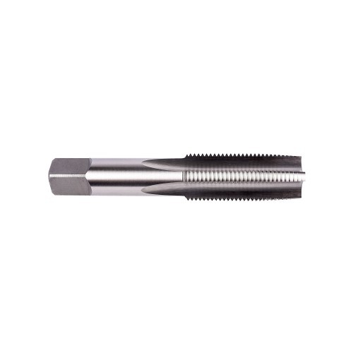 Dormer Union Butterfield® 1012441 Straight Flute Tap, Right Hand Cutting, M4 x 0.7 mm Thread, D4 Thread Limit, Taper Chamfer, 4 Flutes, Bright, High Speed Steel