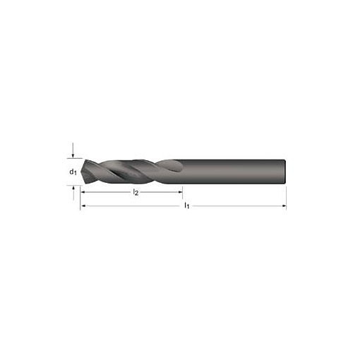 Dormer R40C732 Screw Machine Stub Drill, 7/32 in Drill Size, High Speed Steel