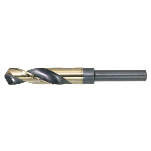 Drillco 1000C142 Reduced Shank Drill, 21/32 in Drill - Fraction, 1/2 X 2 1/4 in Shank, Cobalt