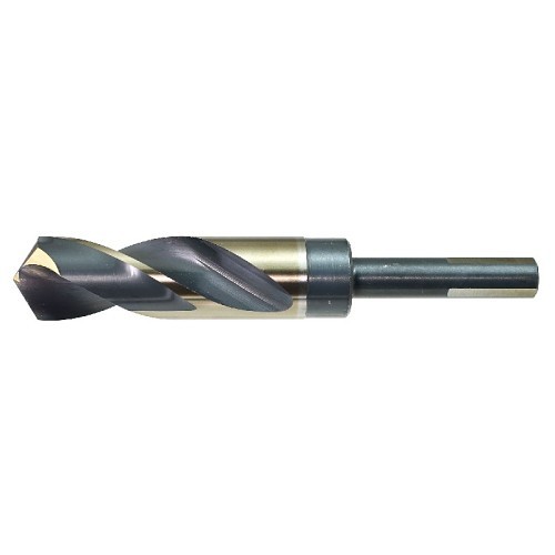 Drillco 1000N163 Reduced Shank Drill, 63/64 in Drill - Fraction, 1/2 in Shank, High Speed Steel