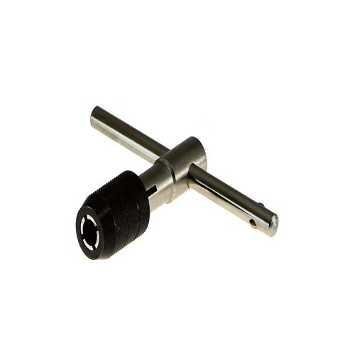 Drillco 2000TW4 Tap Wrench, Tap Capacity: 1/4 to 1/2 in, Carbon Steel, 12-1/16 in Length, T-Shape