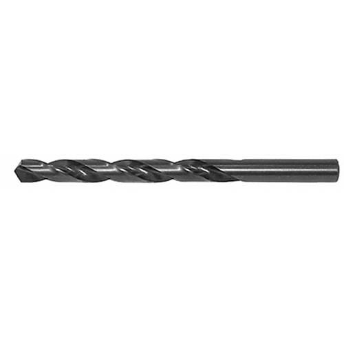 Drillco 200A121 Jobber Length Drill, 21/64 in Drill - Fraction, 118 deg Point, High Speed Steel, Black Oxide