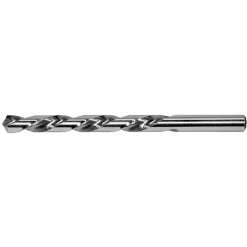 Drillco 200LH107 Jobber Length Drill, 7/64 in Drill - Fraction, 118 deg Point, High Speed Steel, Bright