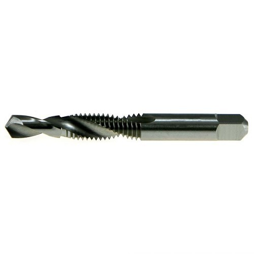 Drillco 205A116C Combined Tap and Drill, 0.9375 in Drill Length, 1/4-20 UNC Thread