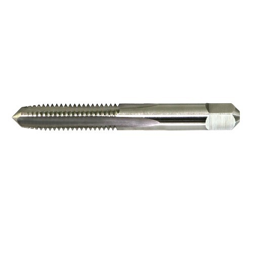 Drillco 28E160AT 2800E Straight Flute Tap, Right Hand Cutting, M16x2 Thread, Tapered Chamfer, 4 Flutes, Bright, HSS