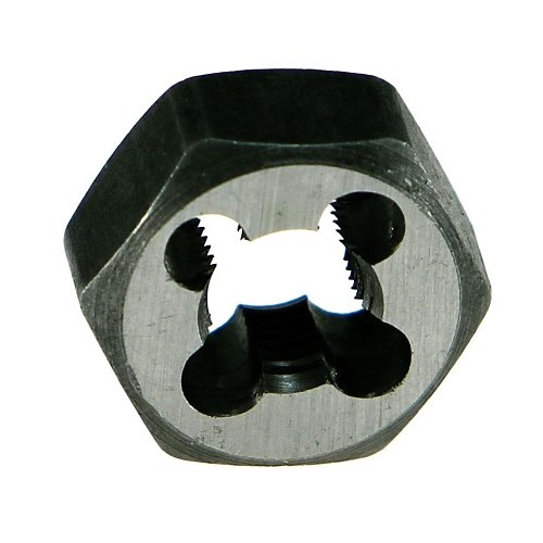 Drillco 336E140A Hex Rethreading Die, Metric, Carbon Steel