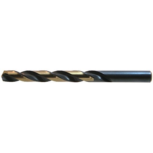 Drillco 480N044 Jobber Length Drill, 135 deg Point, High Speed Steel, Black/Bronze