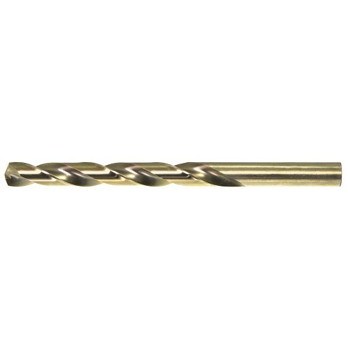 Drillco 500A111 Jobber Length Drill, 11/64 in Drill - Fraction, 135 deg Point, Cobalt, Bronze