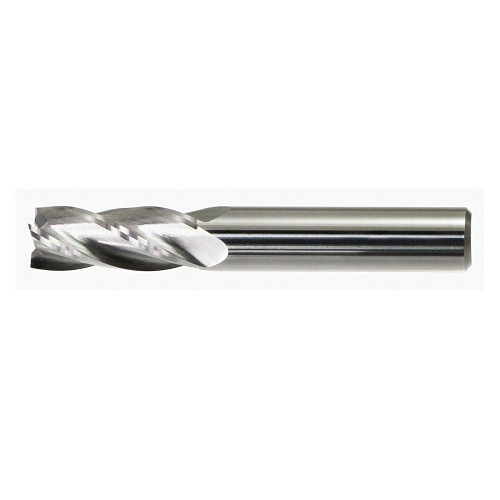 73A116C 7300 Center Cutting Imperial Regular Length Single End Finishing End Mill, 1/4 in Dia Cutter, 3/4 in Length of Cut, 4 Flutes, 1/4 in Dia Shank, 2-1/2 in OAL, Bright