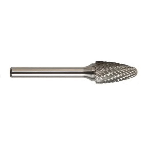 Magnum 7F116ADC 7000F Carbide Burr, Radius End, Tree Radius (Shape SF) Head, 1/4 in Dia Head, 5/8 in L of Cut, Double Cut Cut