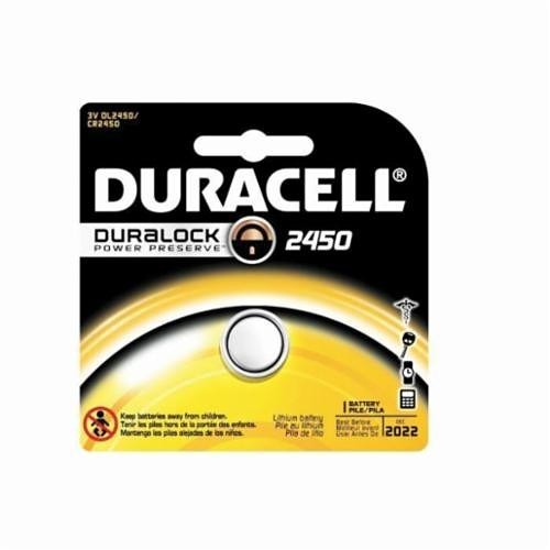 Duracell® DL2450BPK Coin Battery, Lithium-Ion, 3 VDC V Nominal, 560 mAh Nominal