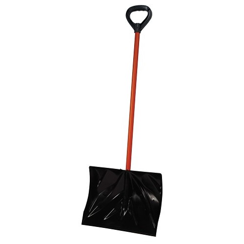 EMSCO Group 1194 Snow Shovel, Poly Blade, 18 in Blade Length, 13.5 in Blade Width, 50 in Handle Length