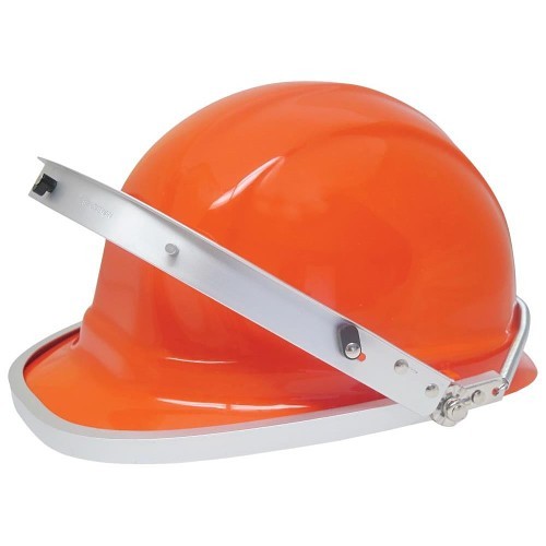 15195 Hard Hat Face Shield, Aluminum Bracket, For Use With: Omega II Caps, Silver Visor, Ansi Z87.1