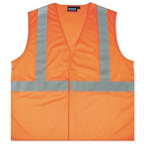 S362 Economy Mesh Vest, X-Large, Hi-Viz Orange, 100% Polyester Knitted Mesh, Hook & Loop Closure, ANSI Class: ANSI/ISEA 107-2010, ISEA 107-2015