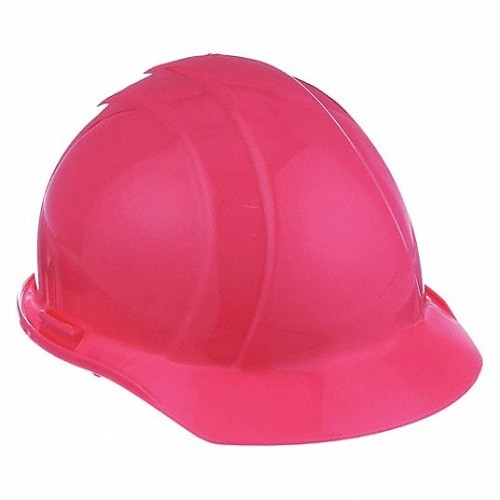 Hard Hat, 6-1/2 in Fits Minimum Hat Size, 8 in Fits Maximum Hat Size, HDPE, Ratchet (4-Point) Suspension, C, E, G ANSI Electrical Class Rating, Graphics: None, Ratchet Adjustment, Hi-Vis Pink