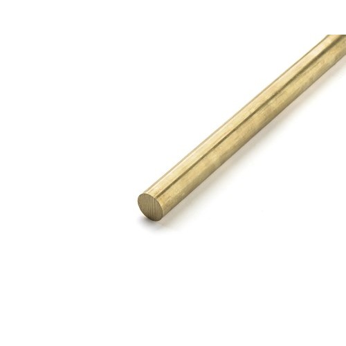 Rod, Round, Cold Rolled Brass, 5/8 in Dia, 3 ft Length