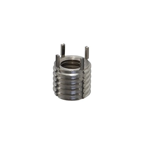 Key Locking Insert, Extra Heavy Duty, 3/8-16 Internal Thread, 1/2-13 External Thread, 1/2 in Overall Length, Carbon Steel C1215 or Equivalent