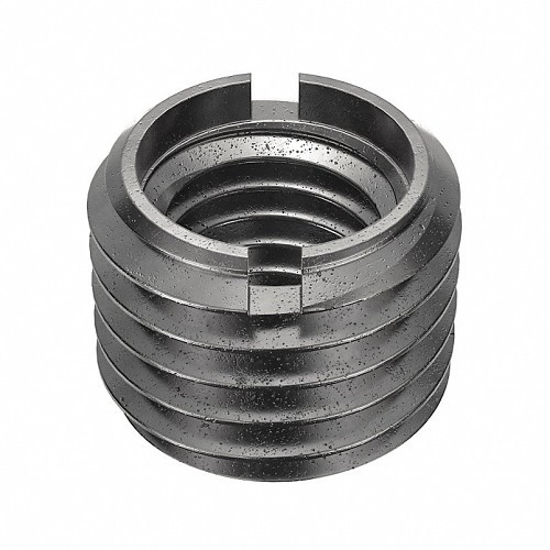 EZ-Lok 32910 Self Locking Insert, 5/8-11 Internal Thread, 7/8-9 External Thread, 11/16 in Overall Length, Carbon Steel