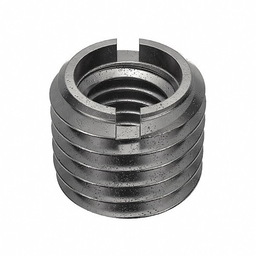 EZ-Lok EZ3298 Self Locking Insert, Imperial, 1/2-13 Internal Thread, 3/4-10 External Thread, 21/32 in Overall Length, Carbon Steel