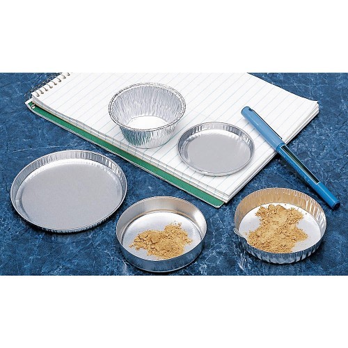 Eagle Thermoplastics D43-100 Weighing Dish, Disposable, For Use With: Sampling, Weighing, Dispensing, Storage, Environmental Clean-up, Food Processing, Evaporating Or General Laboratory Use, Specifications: 20 mL Capacity, 1 g, Aluminum, Gray