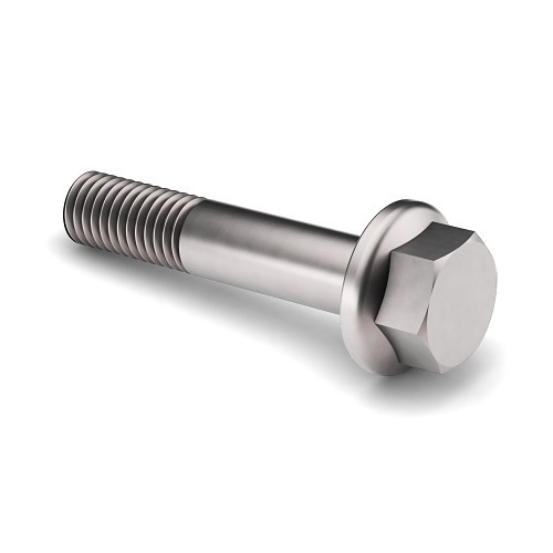 Earnest Machine 430160 Flange Bolt, Measurement System: Metric, M10-1.25, 70 mm Overall Length, Hex, Clear Trivalent Zinc Plated