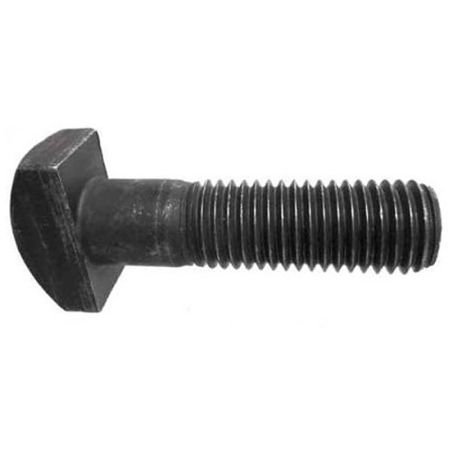 T-Bolt, Metric, 3/8-16 in, 1-1/4 in Length Under Head, 1-1/4 in Thread Length, Steel, Plain