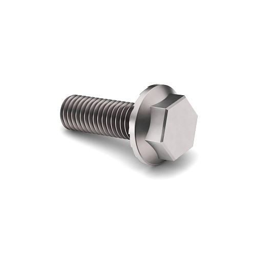 Flange Bolt, Imperial, 1/2 in-13 Diameter - Thread, 1 in Length Under Head, Grade 5, Zinc Plated