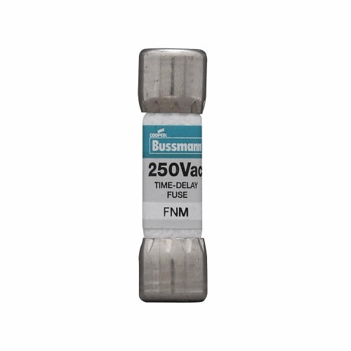 Bussmann Fusetron™ FNM-2 Time Delay Midget Fuse, 2 A, 250 VAC, 100 A Interrupt, Class: Supplemental, Cylindrical Body