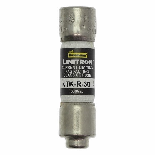 Eaton Bussmann KTK-R-2 Time Delay Fuse, 2 A Amp, 600 V, 200 kA Interrupt, Class: CC