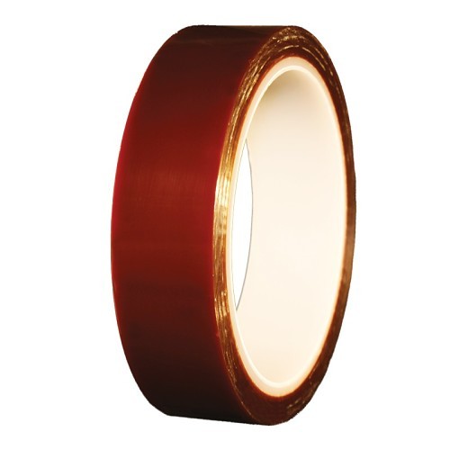 Electro Tape 26200-3750 Packaging Tape, 64 yd Length, 3/8 in Width, 2.5 mil Thickness, Silicone Adhesive, Polyimide Backing, Amber