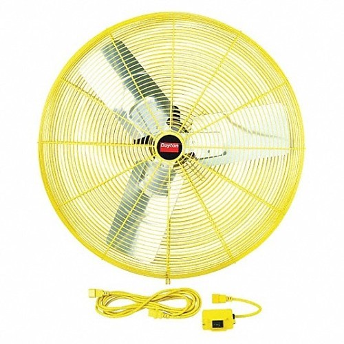 Elkay DAYTON® 1VCH5 High-Visibility Industrial Fan, 30 in Blade, 8, 750/9, 400 cfm, 115 VAC