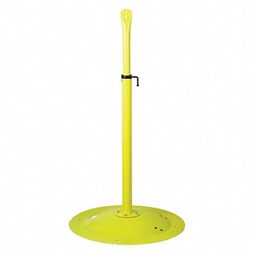 Elkay DAYTON® 1ZCP3 Pedestal Base, For Use With: 1VCH4, 1VCH5 Air Circulator, 41-1/2 in to 59 in Adjustable Height, Steel, Yellow