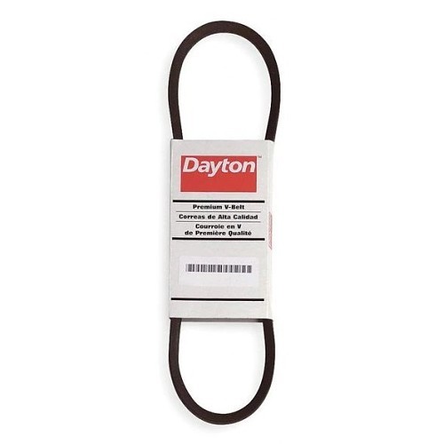 Elkay DAYTON® 2L433 V Belt, 5vx Section Size, 5/8 in Top Width, 80 in Outside Length, 17/32 in Thickness, Fabric Cover, Rubber Body