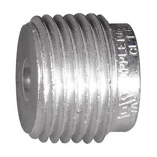 Emerson Electric Appleton® RB100-75 Reducing Bushing, 1 in Inside Diameter, 3/4 in Outside Diameter, 3/4 in Length, Steel, Zinc Electroplate