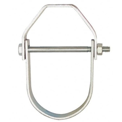 Empire 11G0400 Clevis Hanger, 4 in Pipe, 5/8 in Rod, Carbon Steel, Electro-Galvanized