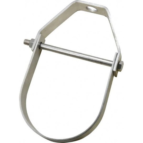 Empire 11SS0400 Clevis Hanger, 4 in Pipe, 5/8 in Rod, Stainless Steel