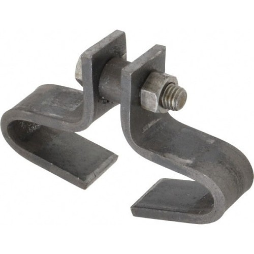 Empire 150G0105 Pipe Beam Clamp, 3/4 in Rod, 0.625 in Thickness, 1000 lb, Carbon Steel, Electro-Galvanized