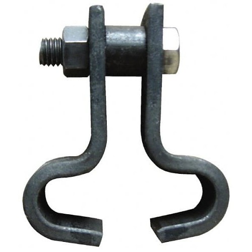 Empire 150G0205 Pipe Beam Clamp, 1 in Rod, 0.625 in Thickness, 3000 lb, Carbon Steel, Electro-Galvanized