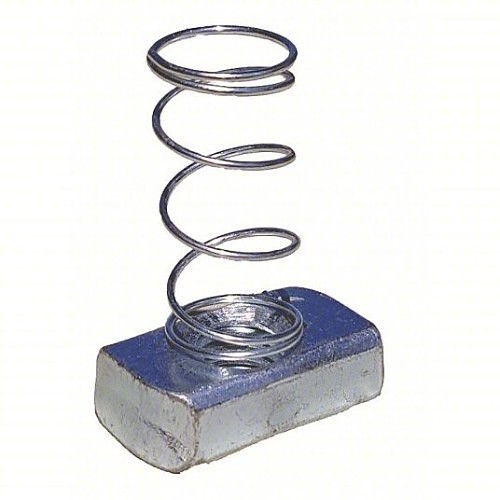 Empire 8100Z10/32 Spring Nut, SAE, 10/32 in, Zinc Plated