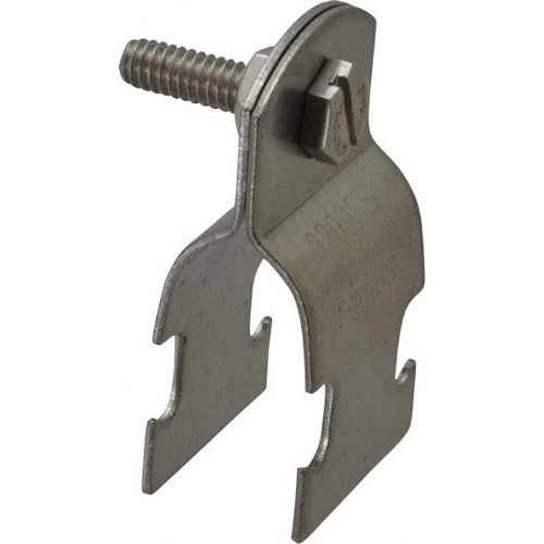 Empire Empire 8200SS0050 Multi-Strut Pipe Clamp, 1/2 in Nominal, 400 lb Load, 0.84 in Outside Dia, T-304 Stainless Steel