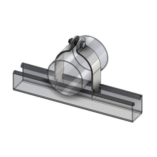Empire 8250Z0218 Strut Mounting Clamp, 2-1/8 in Nominal, 800 lb, Steel