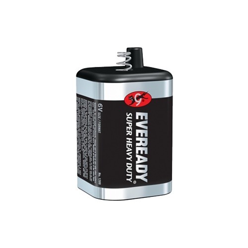 Energizer® Eveready® 1209 Lantern Battery, Zinc-Manganese Dioxide, 6 V Nominal, 11 Ah Nominal Capacity, #60 (Size "F")