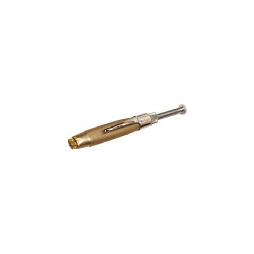 Eraser Company FybRglass® AA01-04 Metal Body Coarse Brass Eraser, Brass Trim