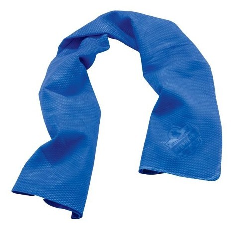 Ergodyne® 12420 Cooling Towel, Evaporative, Blue, Polyvinyl Alcohol