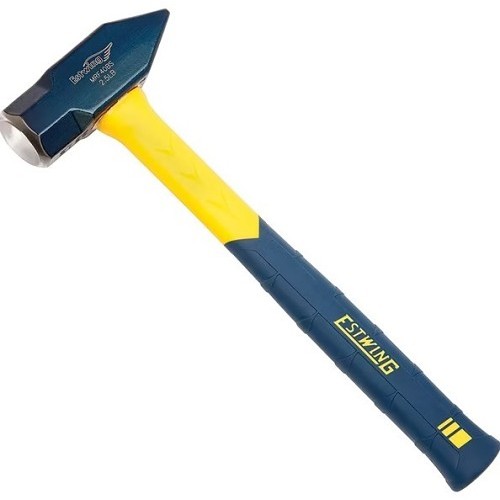 Estwing® MRF40BS Engineer/Drilling/Blacksmith Hammer, 14 in Overall Length, Sure Strike Face, 40 oz Head, Steel Head, Fiberglass Handle